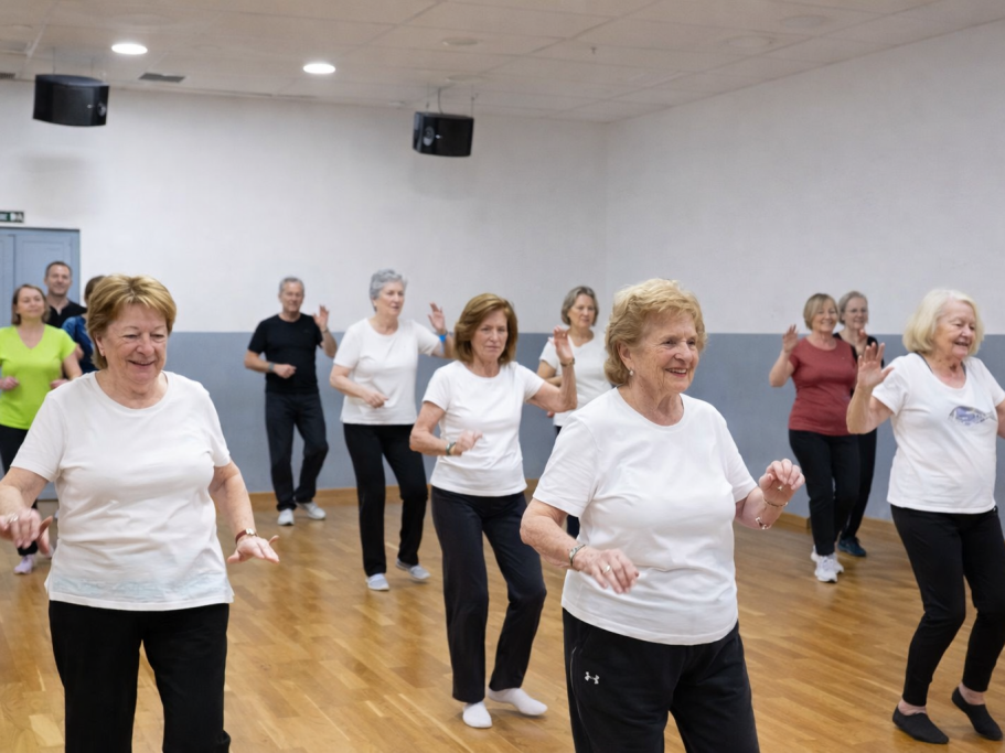 Empezar a bailar de adulto en una clase de danza para adultos mayores en la escuela Esther Bosch Danza de General Mitre, Barcelona