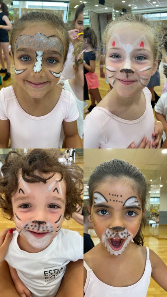 casal de verano de danza en Barcelona niñas maquillaje creativo
