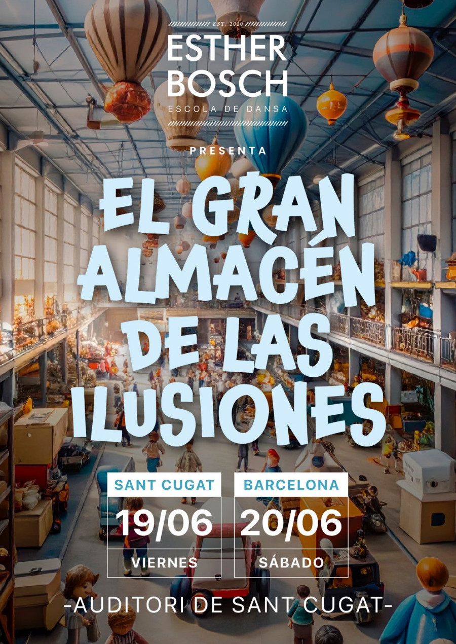 cartel del espectáculo de baile de fin de curso de la escuela de danza Esther Bosch Barcelona